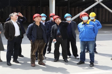 生态环境部科财司副司长付川一行考察由k1体育承担的国家科技重大专项示范工程